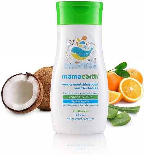 Picture of Mamaearth Deeply nourishing wash for babies (200ml, 0-5 Yrs)