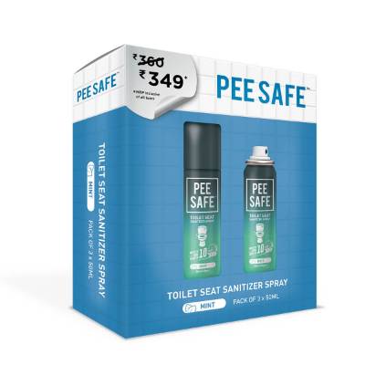 Picture of PeeSafe - Toilet Seat Sanitizer Spray 50ml Mint (Pack of 3)