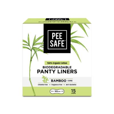 Picture of Pee Safe 100% Organic Cotton, Biodegradable Panty Liners - Pack of 15