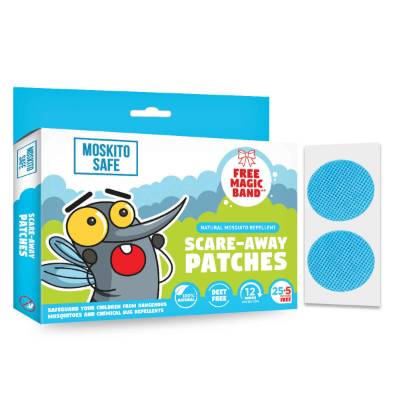 Picture of Pee Safe Moskito Safe Scare Away Natural Mosquito Repellent Patches - Pack of 30