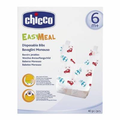 Picture of Chicco Disposable Bibs 40 Pcs