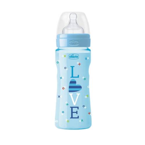 Picture of Chicco Feed.Bottle Wb Fantastic Love 330ml Sil