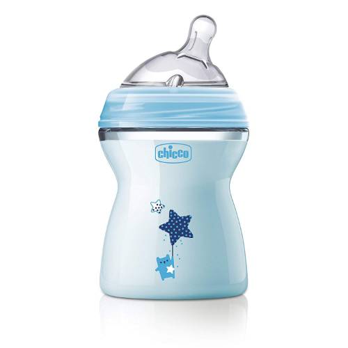 Picture of Chicco Natural Feeling Fbottle 2M+ 250ml Blue Col