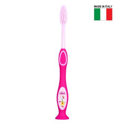 Picture of Chicco Pink Milk Teeth Toothbrush 3-6Y