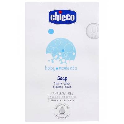 Picture of Chicco Soap Baby Moments India 125 Gr