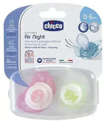 Picture of Chicco Soother Ph.Compact Pink Sil 0-6M 2Pcs B