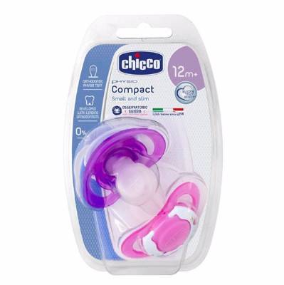 Picture of Chicco Soother Ph.Compact Pink Sil12/16-36M 2Pb