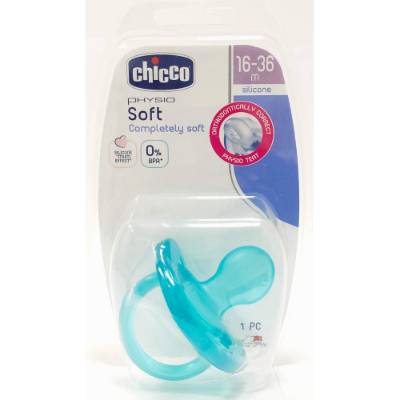 Picture of Chicco Soother Ph.Soft Blue Sil 12/16-36M 1Pc B