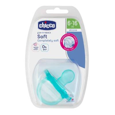 Picture of Chicco Soother Ph.Soft Blue Sil6-12/6-16M 1Pc B