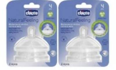 Picture of Chicco Teat Natural Feeling 4M+ F Adjustable 2 Pcs