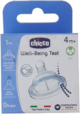 Picture of Chicco Teat Wellbeing 4M+ India Sil Fast Flow