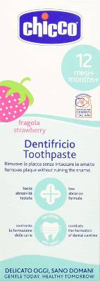 Picture of Chicco Toothpaste Strawberry 12M+ No Fluoride