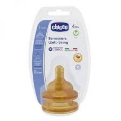 Picture of Chicco Wb Teat 4M+ Fast Sil 2Pcs