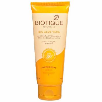 Picture of Biotique Bio Aloe Vera Face&Body Sun Lotion SPF30 Sunscreen 50ml