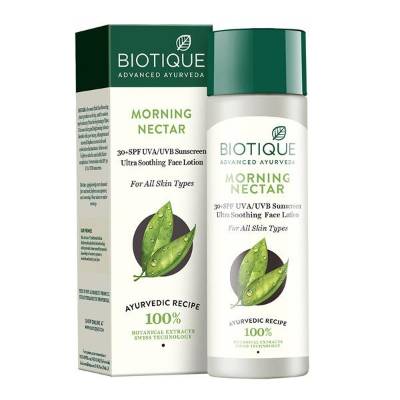 Picture of Biotique Bio Morning Nectar 30 SPF Sunscreen lotion 120ml