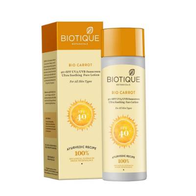 Picture of Biotique Bio Carrot lotion 40 SPF Sunscreen 120ml