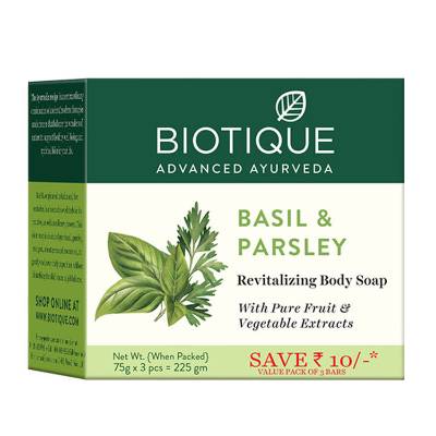 Picture of Biotique Bio Basil & Parsley Soap 75gm