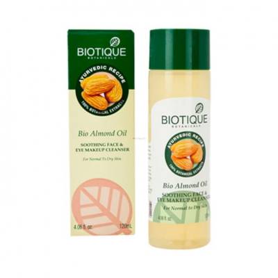 Picture of Biotique Bio Almond Oil MakeUp Cleanser for Normal to Dry Skin 120ml