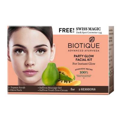 Picture of Biotique Bio Party Glow Facial kit for Instant Glow 75gm