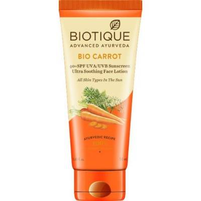 Picture of Biotique Bio Carrot Face & Body Sun Lotion SPF 40 Sunscreen 50ml