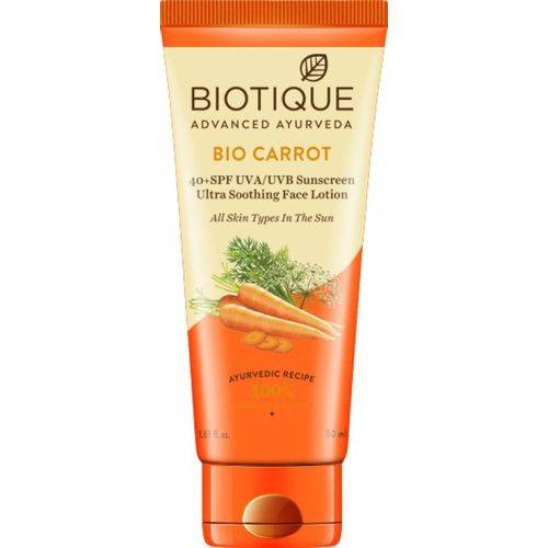 Picture of Biotique Bio Carrot Face & Body Sun Lotion SPF 40 Sunscreen 50ml