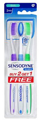 Picture of Sensodyne Toothbrush 2+1 Normal Brush