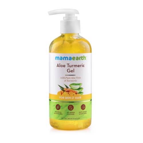 Picture of Mamaearth Aloe Turmeric Gel for Skin and Hair 300ml (Saver Pack, get 20% extra)