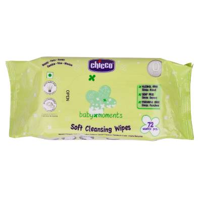 Picture of Chicco Wipes 72 Pcs Without Flipcover (Baby Moments - India)