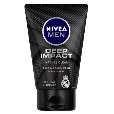 Picture of Nivea Men Deep Impact Face & Beard Wash 100gm