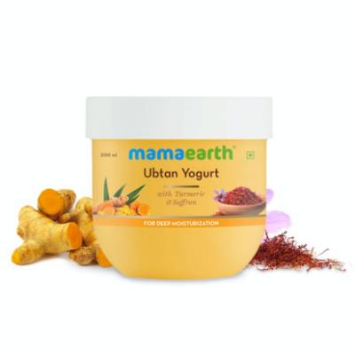 Picture of Mamaearth Ubtan Yogurt with Turmeric and Saffron for Deep Moisturization - 200ml