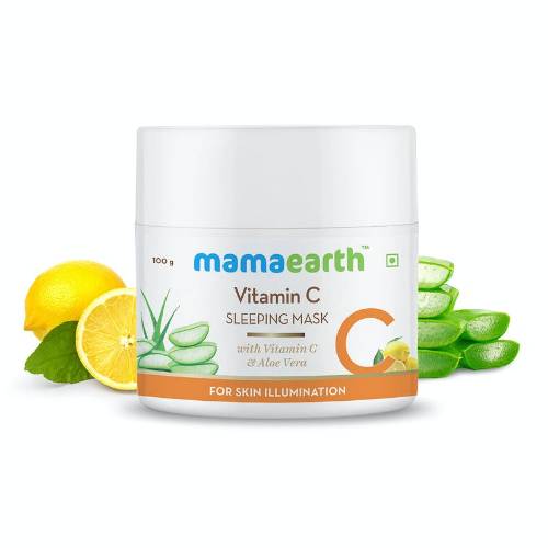 Picture of Mamaearth Vitamin C Sleeping Mask, Night Cream For Women, for Skin Illumination - 100 g