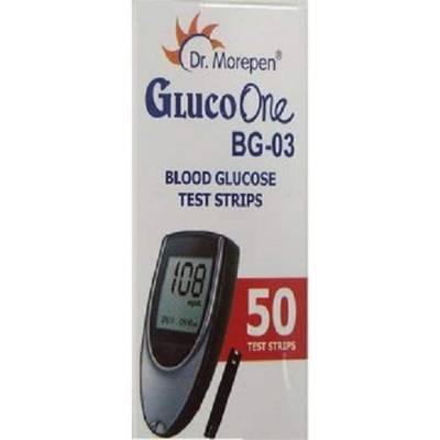 Picture of Gluco One BG-03 Blood Glucose Test Strip (Pack Of 50)