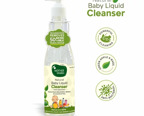 Picture of Mother Sparsh Natural Baby Liquid Cleanser (Powered by Plants) Cleanser for Baby 500ml