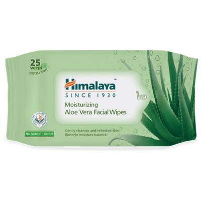 Picture of Himalaya Moisturising Aloe Vera Facial Wipes 25's