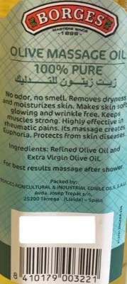 Picture of Borges Massage Olive Oil - 250ml