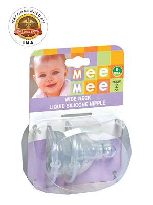 Picture of Mee Mee Wide Neck Liquid Silicone Nipple 1424