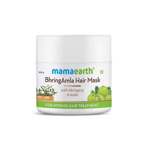 Picture of Mamaearth BhringAmla Hair Mask with Bhringraj & Amla for Intense Hair Treatment - 200gm