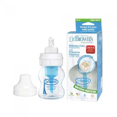 Picture of Dr. Brown's 4 oz / 120ml PP Wide-Neck Baby Bottle