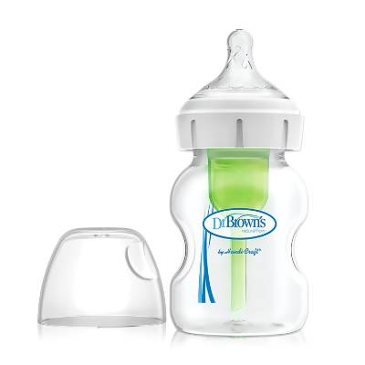 Picture of Dr. Brown's 5 oz / 150ml Glass Wide-Neck "Options" Baby Bottle, 1-Pack