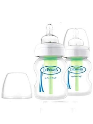 Picture of Dr. Brown's 5 oz / 150ml Options+ Wide-Neck Bottle, Glass, 2-Pack