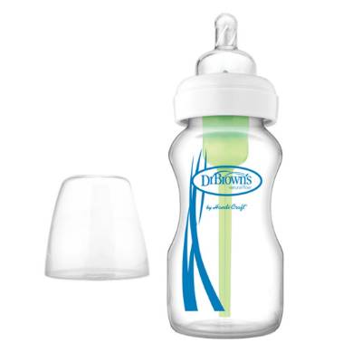 Picture of Dr. Brown's 9 oz / 270ml Glass Wide-Neck "Options" Baby Bottle, 1-Pack