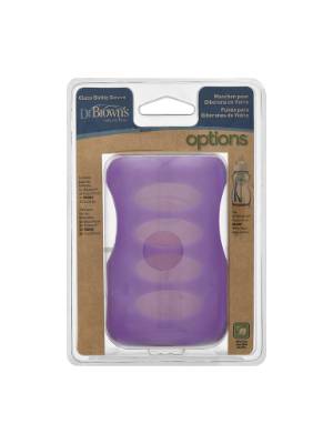 Picture of Dr. Brown's 9 oz / 270ml Wide-Neck Glass Bottle Sleeve - Purple