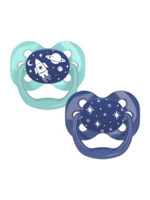 Picture of Dr. Brown's Advantage Pacifiers, Stage 1, Blue Space, 2 pack