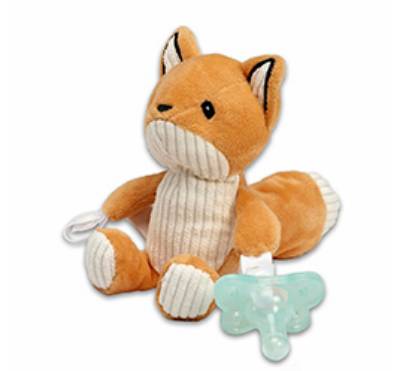 Picture of Dr. Brown's Franny the Fox Lovey w/ Aqua One-Piece Pacifier