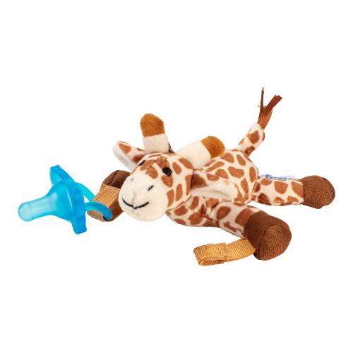 Picture of Dr. Brown's Giraffe Lovey with Blue One-Piece Pacifier