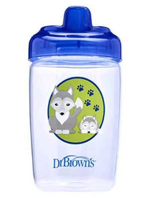 Picture of Dr. Brown's Hard Spout Sippy Cup, 12 oz/350ml, Blue Wolf