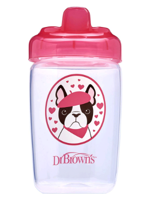 Picture of Dr. Brown's Hard Spout Sippy Cup, 12 oz/350ml, Pink Dog