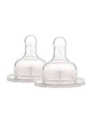 Picture of Dr. Brown's Level 1 Wide-Neck Silicone Nipple, 2-Pack