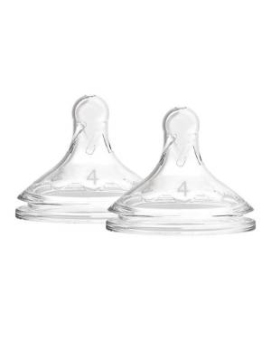 Picture of Dr. Brown's Level 4 Wide-Neck Silicone Nipple, 2-Pack