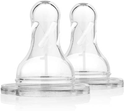 Picture of Dr. Brown's Level-1 Silicone Narrow-Neck "Options" Nipple, 2-Pack